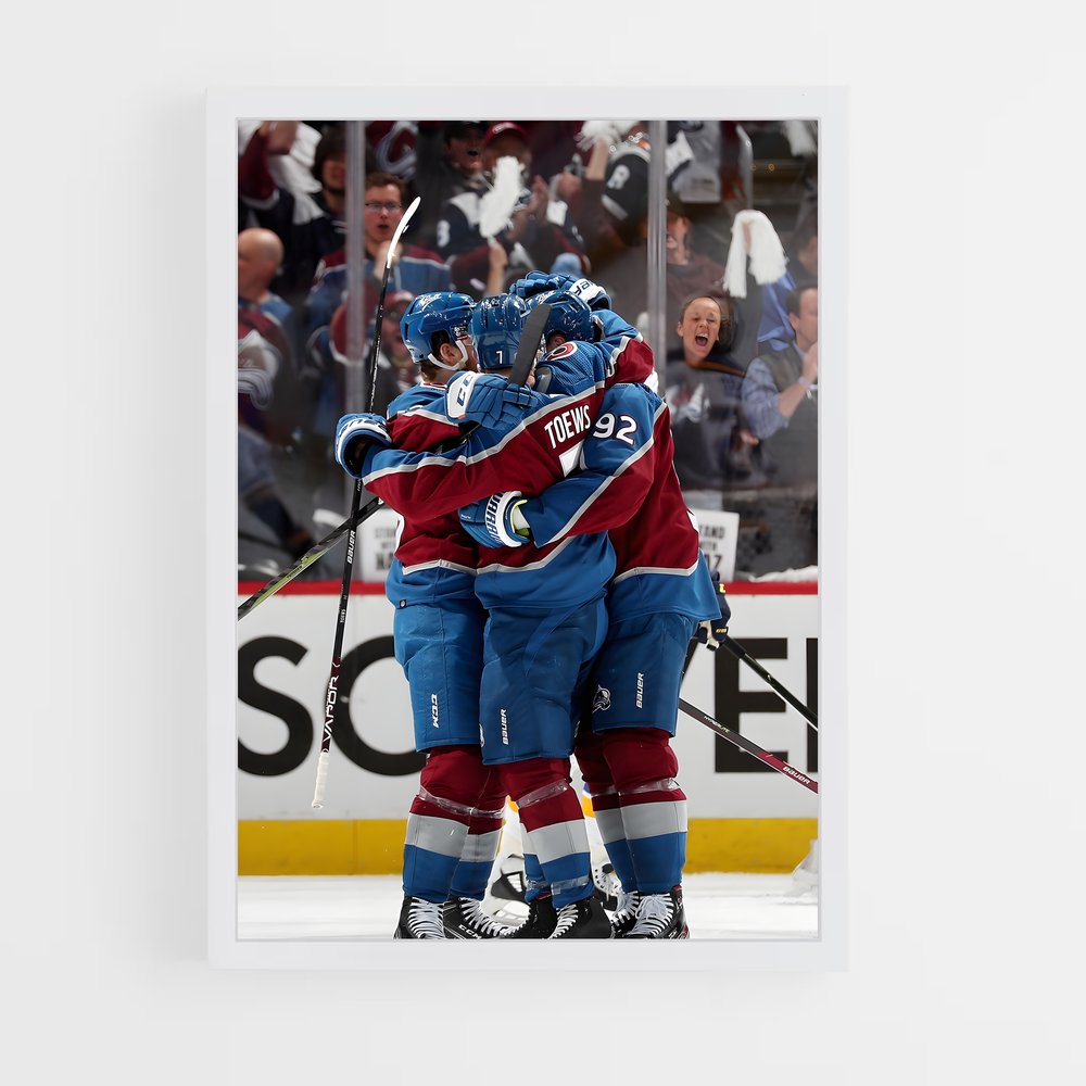 Poster Avalanche en Fête – affiche Hockey sur glace (vue 3)